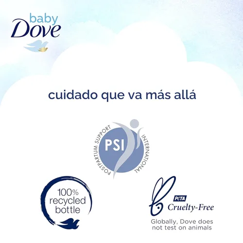 Miniatura 7 de Baby Dove Jabón Corporal para Cuidado de la Piel Sensible del Bebé para el Baño del Bebé Riqueza en Humedad Sin Lágrimas e Hipoalergénico, 20 onzas