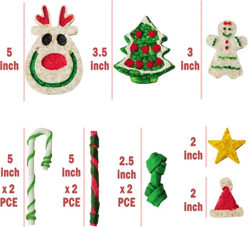 Miniatura 8 de MON2SUN 11Count - Calcetín de Navidad para perros pequeños
