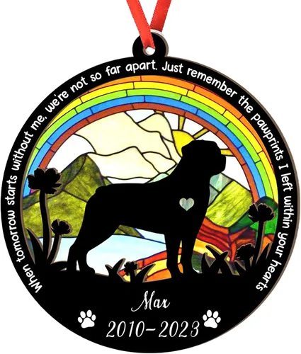 Miniatura 113 de Adorno personalizado para atrapasoles de sabueso afgano, adorno de Navidad de sabueso afgano, regalo para perro amante, sabueso afgano conmemorativo