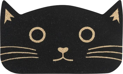 Felpudo Jubilee con forma de gato negro, 1 EA