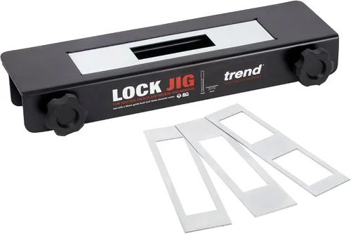 Miniatura 3 de Kit de plantilla de cerradura Trend para fresar rebaje de placa frontal y mortaja, LOCK/JIG