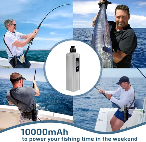 Miniatura 6 de Super Mini batería de carrete de pesca eléctrica. último modelo con pantalla LED digital. Compatible con carretes eléctricos Daiwa y Shimano.