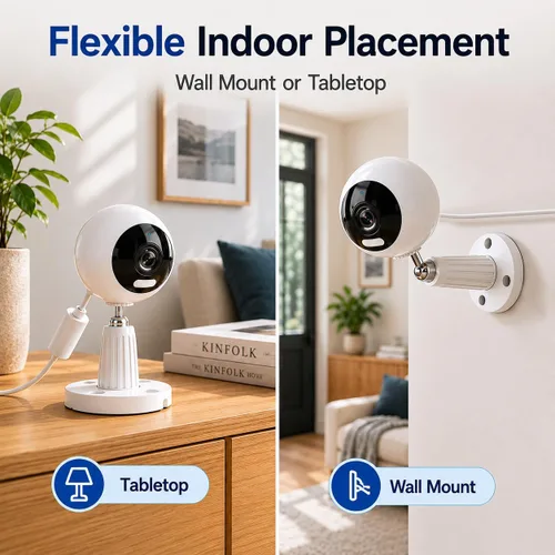 Miniatura 6 de Cámaras 5G para Seguridad del Hogar, Cámara de Seguridad Interior y Exterior de 3MP para Bebé/Anciano/Perro/Mascota/Niñera, Monitor WiFi para Bebé