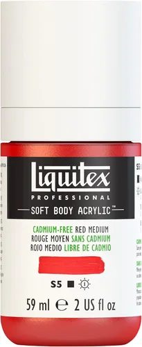 Miniatura 23 de Liquitex Professional Soft Body - Pintura acrílica, botella de 2 onzas (59 ml), blanco titanio Titanio Blanco