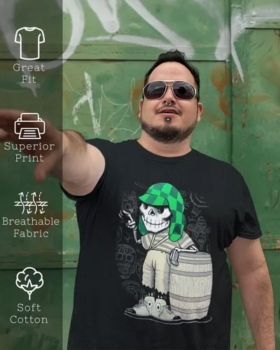 Miniatura 2 de El Chavo del Ocho Dia de Los Muertos Camisa Calavera Azúcar Chespirito
