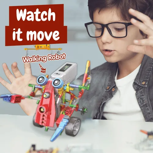 Miniatura 5 de Science4you Robotics Alfabot - Kit de construcción de robots para niños, 238 piezas, construye tus propios robots y hazlos mover, 3 robots