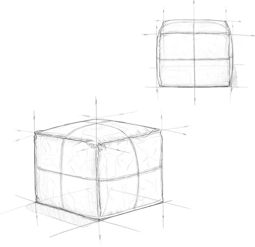 Miniatura 11 de SIMPLIHOME Sheffield - Puf cuadrado de 18 pulgadas de ancho x 14 pulgadas de alto de cuero genuino en marrón oscuro envejecido, reposapiés