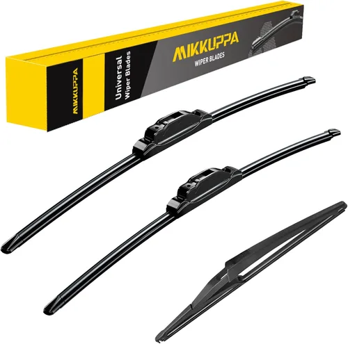Miniatura 46 de MIKKUPPA Juego de 3 limpiaparabrisas de 22+21+12 pulgadas - Reemplazo para Dodge Durango 2011-2023, Jeep Grand Cherokee 2011-2013 - Limpiaparabrisas