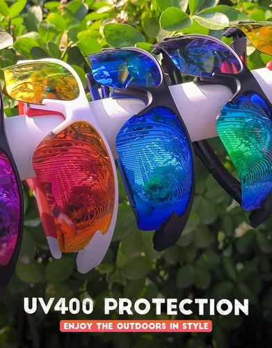 Miniatura 5 de ANYLUV Gafas de sol deportivas para hombres y mujeres, gafas de sol polarizadas ligeras mejoradas para hombre, protección UV para exteriores