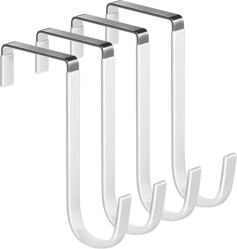 Miniatura 15 de Mars-Rock Ganchos de Metal Sobre la Puerta con Revestimiento de Plástico de 5.5" se Ajustan a Puertas de 0.5" a 1 3/8", 2 Piezas de Servicio Pesado