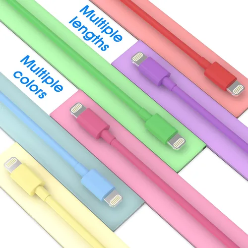 Miniatura 6 de [Certificado MFi de Apple] Cargador de iPhone, paquete de 6 (3/3/6/6/6/10 pies), cable Lightning de carga rápida de alta velocidad compatible
