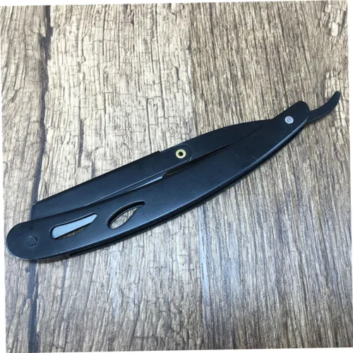 Miniatura 7 de Cabilock 2 unids Barber Foil Shaver Portable Acero Inoxidable Recta Razor Fácil de Abrir Guardia