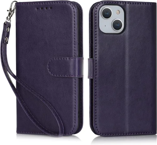 Miniatura 8 de Havaya Funda para iPhone 14 y 13 (6.1) compatible con cartera MagSafe con tarjetero - Funda magnética desmontable 2 en 1 - Ranuras para tarjetas