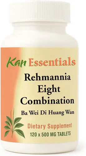 Kan Herb Company Rehmannia Eight Combination - Mezcla tradicional de hierbas chinas para perros y gatos para apoyar la salud renal, vitalidad y
