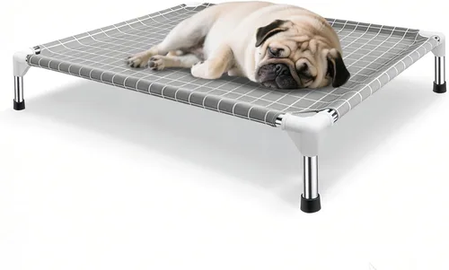 Miniatura 13 de Cama elevada para mascotas, cama para perros pequeños, cama elevada para perros pequeños para uso en interiores y exteriores para mascotas pequeñas