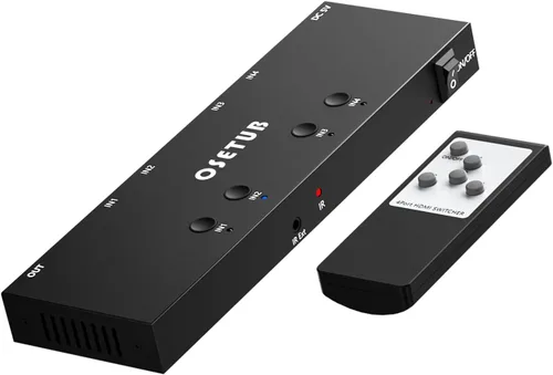 Miniatura 8 de Conmutador HDMI y AV 2 en 1 – Juega PS5 y juegos retro en 1 TV, 3 HDMI 2.0 (4K HDR) + 2 entradas RCA – Compatible con Xbox Series