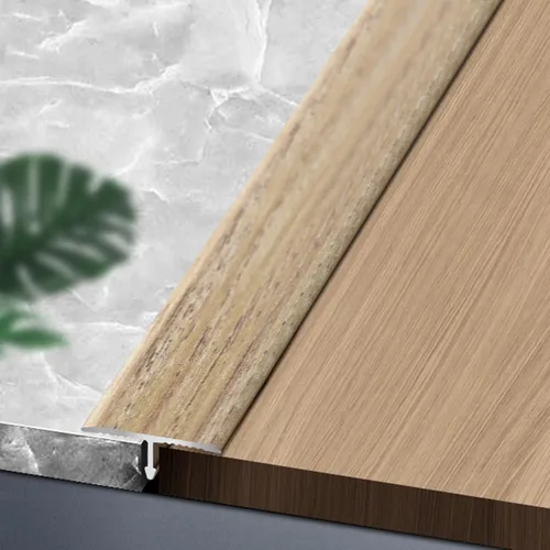 Miniatura 15 de Tiras de transición de moldeo en T de grano de madera, tiras de cubierta de umbral de aleación de aluminio, decoración de borde de alfombra a LVT