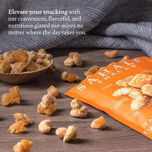 Miniatura 6 de Sahale Snacks - Mezcla glaseada de nueces de macadamia, anacardos, vainilla y mandarina, 1.5 onzas (paquete de 18)