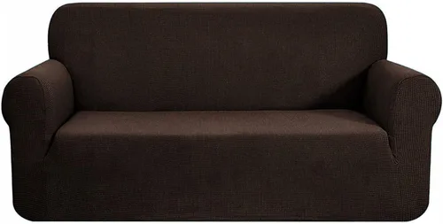 Miniatura 7 de Home Must Haves Beige 2-Piece Set Slipcover Sofa & Loveseat Cover Protector 4-Way Stretch Elastic