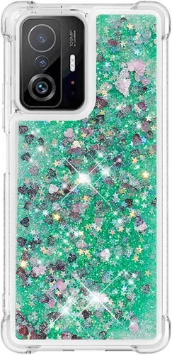 Miniatura 21 de Glitter Sparkle Moving Quicksand Flowing Cover para Xiaomi Redmi Note 10S Bling Liquid Clear Star Heart Silicona Bumper Funda transparente de goma a