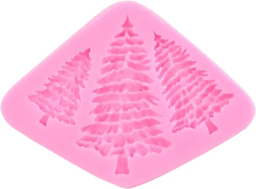 Miniatura 7 de ZiXiang Moldes de fondant de Navidad, copo de nieve, muñeco de nieve, piña, reno, bombilla, hojas de acebo, caramelo, chocolate, moldes de silicona