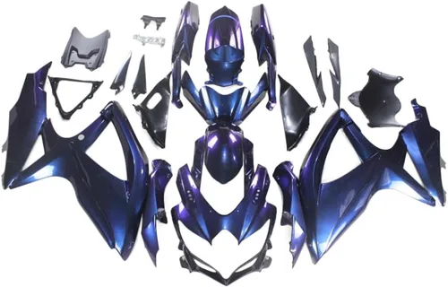 Miniatura 394 de Kit de carenado de inyección azul, negro y blanco para Suzuki GSXR600 GSX750 2006 2007 GSXR 600 GSX-R750 06 07 ABS Carenado de plástico completo