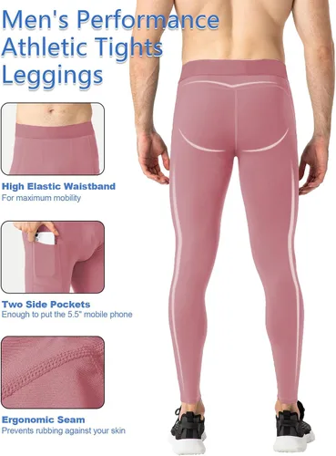 Miniatura 113 de SPVISE Pantalones de compresión para hombre, leggings para deportes, gimnasio, mallas atléticas frescas y secas, capa base para correr, fútbol