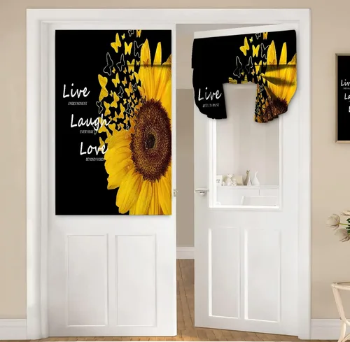 Miniatura 60 de Cortinas de puerta negras y rojas para ventanas de puerta, estampado de leopardo y cebra, cortinas de ventana para puerta de vidrio francesa