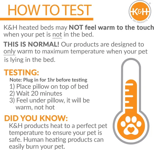 Miniatura 6 de K&H Pet Products Cama térmica para gatos, cueva térmica para gatos grandes, cama climatizada para mascotas para perros y gatos, tienda de campaña