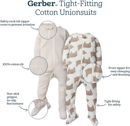 Miniatura 5 de Gerber Baby - Pijama para bebé (2 unidades)
