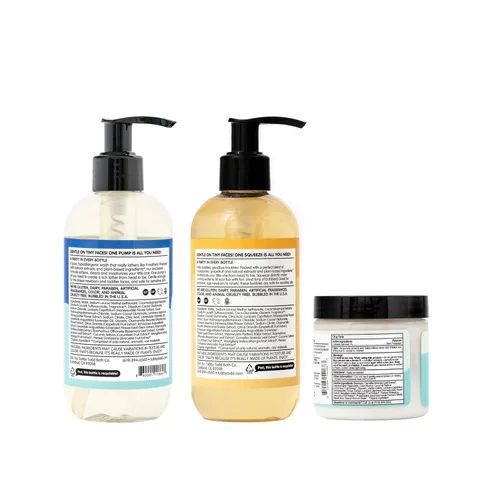 Miniatura 8 de Set de regalo de baño para bebé TUBBY TODD Essentials – 8.5 onzas de lavado para cabello y cuerpo, 8.5 onzas de baño de burbujas y 3.5 onzas