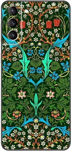 Miniatura 14 de Berkin Arts Funda compatible con Samsung Galaxy S22 Ultra, funda de silicona Art Nouveau Floral Flower (Clematis by Alphonse Mucha)