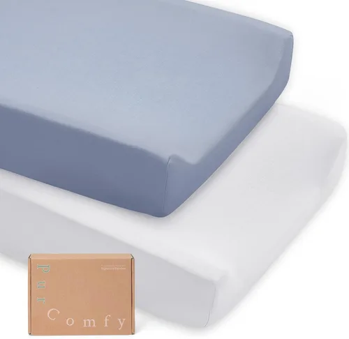 Miniatura 18 de Sábanas bajeras supersuaves para moisés, sábanas de viscosa de bambú de alta calidad, hipoalergénicas, transpirables, para moisés, almohadilla