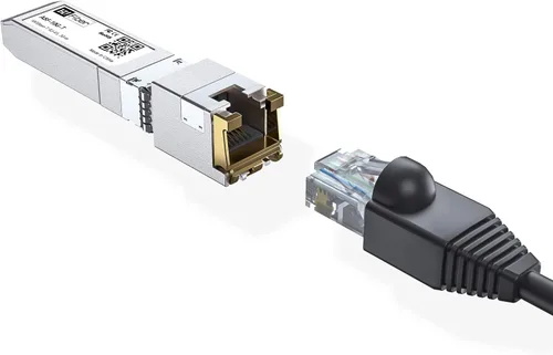 Miniatura 5 de Paquete de 2 módulos SFP+ a RJ45 de 10 Gb, 10Gbase-T Ethernet SFP+ transceptor de cobre compatible con 10G/5G/2.5G/1.25G, compatible con Dell
