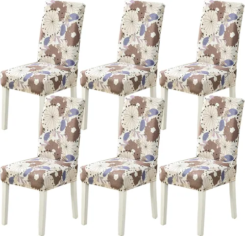 Miniatura 33 de HZDHCLH Juego de 6 fundas grises para sillas Parsons de elastano para comedor, fundas elásticas de elastano para sillas Parsons, fundas de asiento