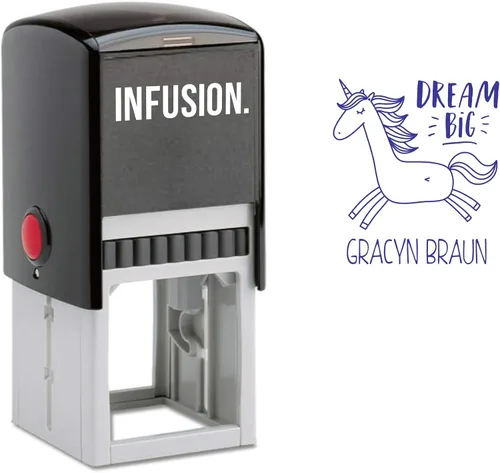 Miniatura 16 de Infusion Sello con nombre de niño autoentintado para niños (Bee Great)