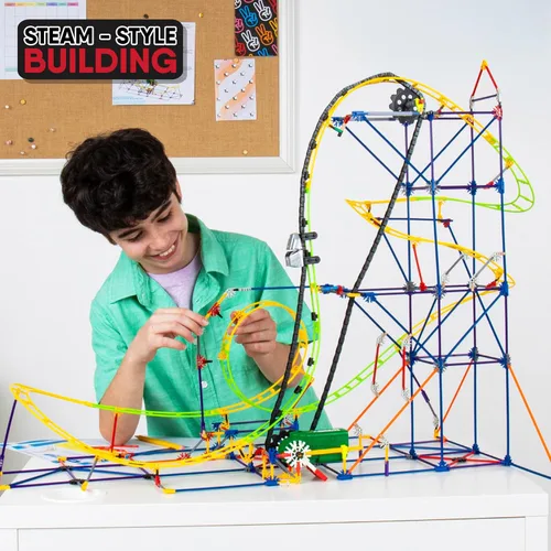 Miniatura 2 de K'NEX Education - Exploraciones STEM: Set de construcción de montaña rusa, 546 piezas, set de construcción creativa, a partir de 8 años