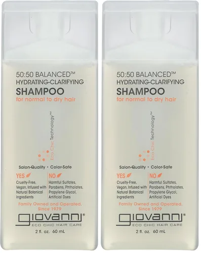 Miniatura 9 de GIOVANNI ECO CHIC 50:50 Champú aclarante hidratante equilibrado – Deja el cabello equilibrado para cabello sobreprocesado, proporciona humedad