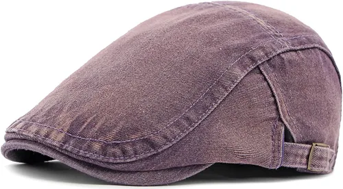 Miniatura 10 de Gorra de Newsboy para hombre, ajustable, plana, Ivy Gatsby, gorra de conducción de cabbie, transpirable, de algodón, gorra de golf