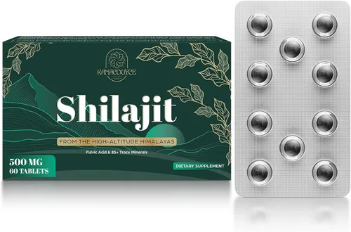 30,000 mg Shilajit Tabletas, Shilajit Himalayan Organic, con ácido fúlvico y más de 85 minerales traza, más eficaz que la resina y cápsulas