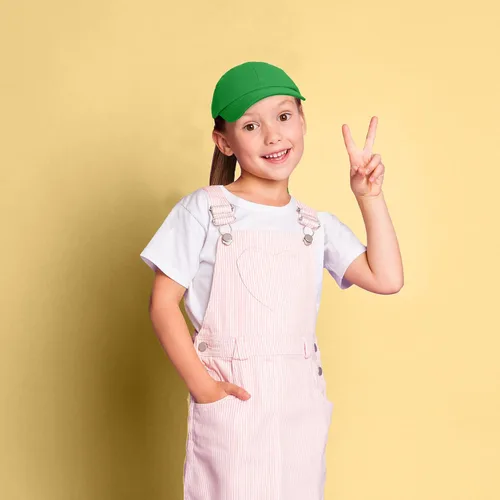 Miniatura 65 de DALIX Gorra plana de algodón, color marrón, náutico, rosa, rojo o blanco, para niños o jóvenes