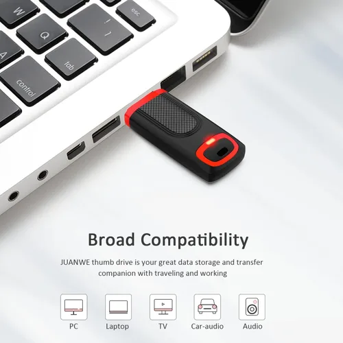 Miniatura 3 de JUANWE Unidad flash USB 3.0 de 32 GB de alta velocidad de hasta 80 MB/S, memoria portátil con indicador LED para PC, portátil, datos