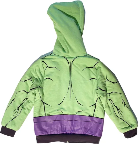 Miniatura 4 de Marvel The Incredible Hulk - Sudadera con capucha de forro polar Sherpa para niños