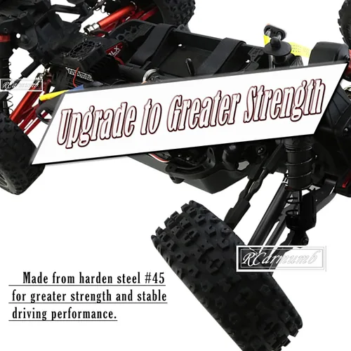 Miniatura 5 de Rc Eje de transmisión CVD Actualizaciones para 1/8 Arrm a Typhon 4x4 3s Blx, 1/8 Typhon 550 Mega 4x4,4pcs Piezas de mejoras de ejes traseros Negro