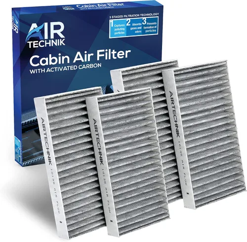 Miniatura 9 de AirTechnik CF10135 Filtro de aire de cabina con carbón activado Compatible con Acura CSX 2006, EL 1997-2005, RSX 2002-2006, Honda Civic 2001-2005