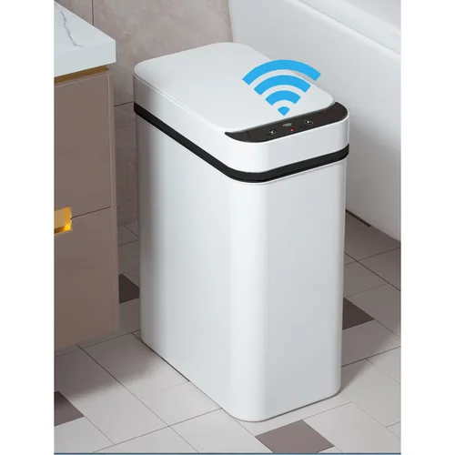 Miniatura 13 de Yatmung - Cubo de basura automático sin contacto para baño de 4 galones - 15.5 litros, cubo de basura inteligente con sensor de movimiento - Negro