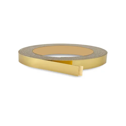 Miniatura 19 de Bandas de borde plateado cepillado de 1 pulgada x 25 pies – Adhesivo fuerte para despegar y pegar, fácil aplicación – Cinta de borde flexible