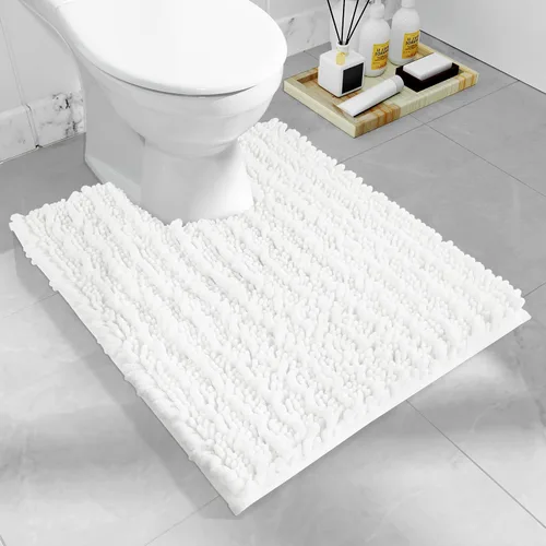 Miniatura 41 de Yimobra Alfombras de Baño Antideslizantes Lavables - Alfombra de Baño de Chenilla Ultra Suave Absorbente, Alfombra Peluda de Secado Rápido para Negro