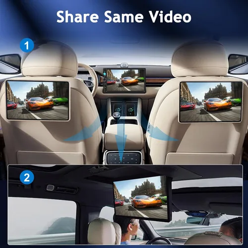 Miniatura 3 de NHOPEEW Estéreo de auto doble DIN de 7 pulgadas con cámara de respaldo, radio de pantalla táctil de 2 DIN con enlace de espejo con cable, Bluetooth