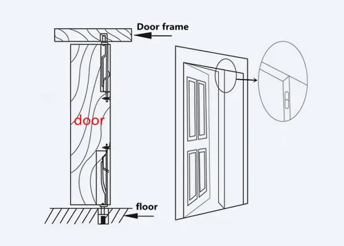 Miniatura 5 de szhdxsy - Pestillo oculto y perno de acero inoxidable 304 de 6 pulgadas (5.9 in) de seguridad para puerta, cerradura de perno deslizante de puerta